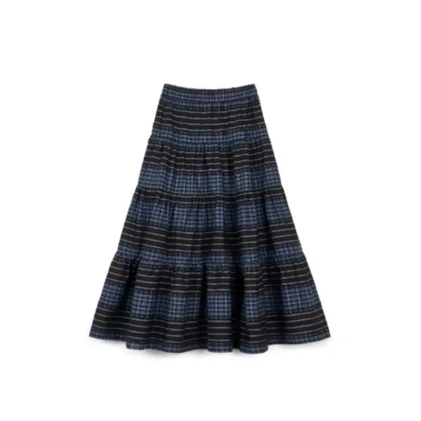 [BUNJANG] Two-Way Button Shirring Skirt / 무음 투웨이 버튼 셔링 스커트
