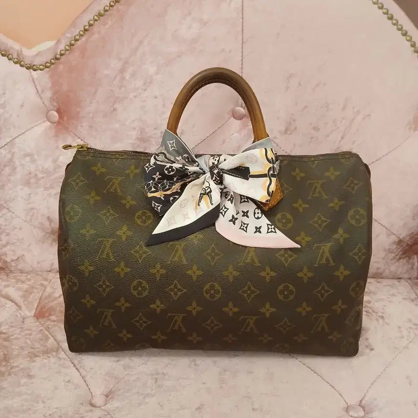 [BUNJANG] Louis Vuitton Speedy 35 Monogram Canvas Handbag with Authentication Certificate / 루이비통 스피디 35> 정품 감정서포함