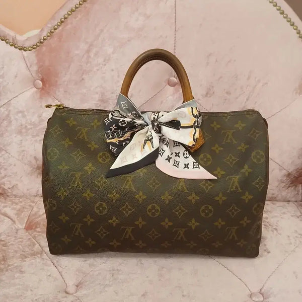[BUNJANG] Louis Vuitton Speedy 35 Monogram Canvas Handbag with Authentication Certificate / 루이비통 스피디 35> 정품 감정서포함