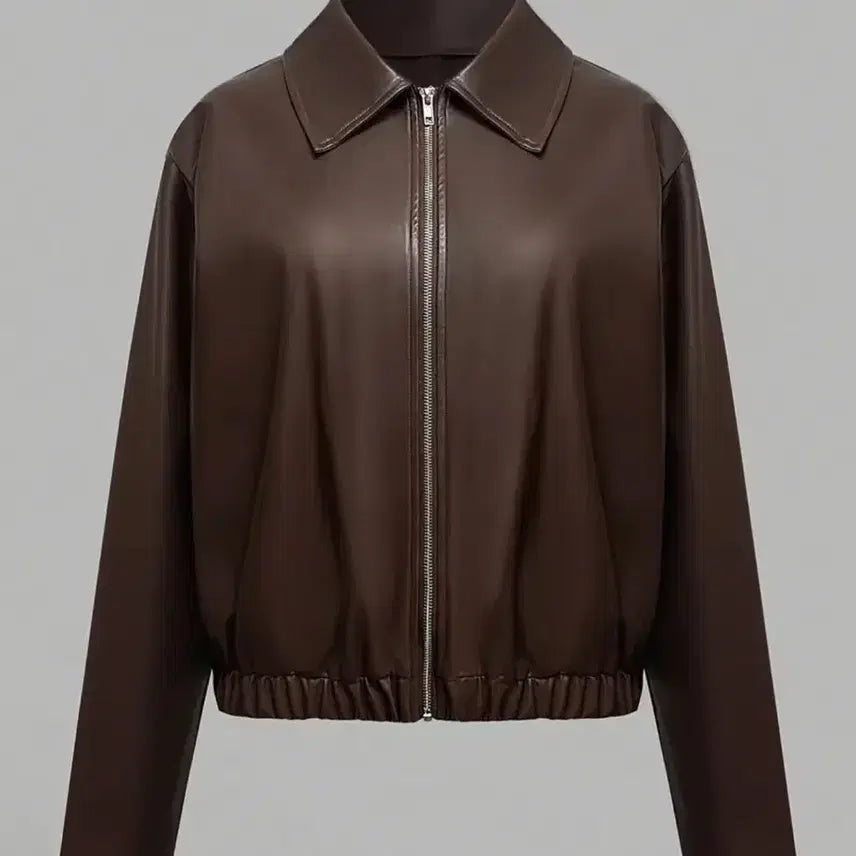 [BUNJANG] LX Brown Leather Jacket / 추석세일!브라운 레더 자켓 LX 새상품