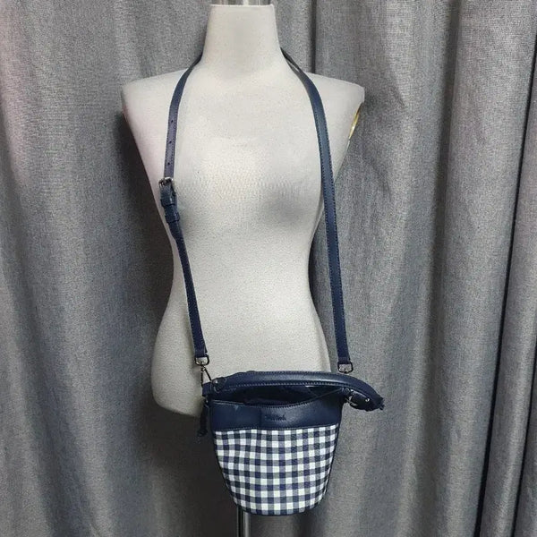 [BUNJANG] Camel Formal Check Two-Way Bag / 카멜포멀 체크 투웨이백