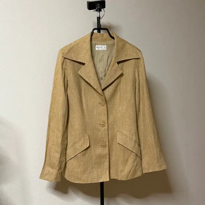 [BUNJANG] Agnes b. Linen Blend Jacket / agnes b 아네스베 린넨 혼방 자켓