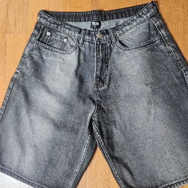 [BUNJANG] Terreon Denim Shorts Black / 트레리온 데님 반바지 블랙
