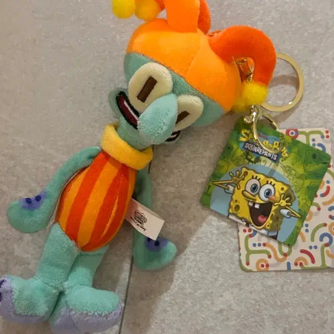 [BUNJANG] SpongeBob Squidward Doll Keychain / 스폰지밥 징징이 인형 키링