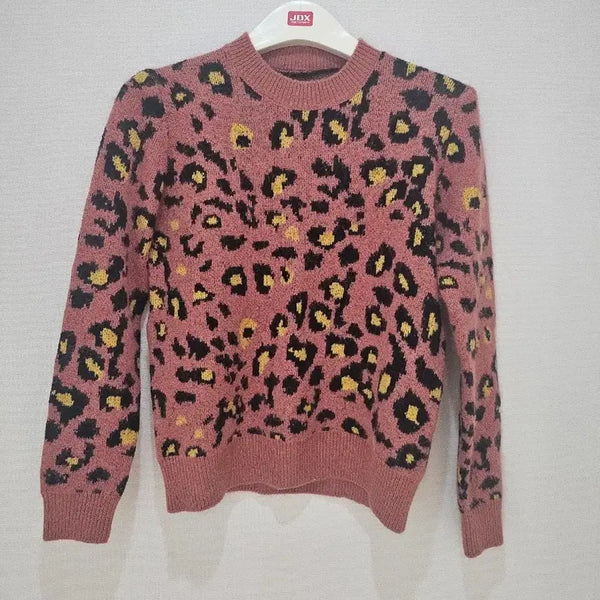 [BUNJANG] Leopard Print Knit Sweater / 호피니트