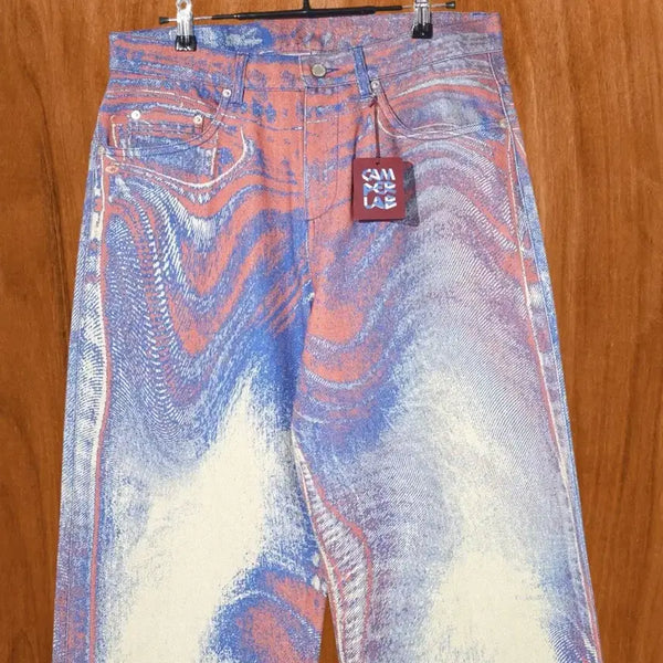 [BUNJANG] CAMPER LAB Multi Color Abstract Pattern Pants / 캠퍼랩 멀티 컬러 팬츠