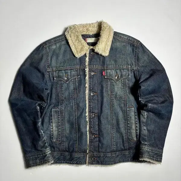 [BUNJANG] Levi's Vintage Sherpa Denim Trucker Jacket / 리바이스 빈티지 셰르파 데님 트러커 자켓 R4042