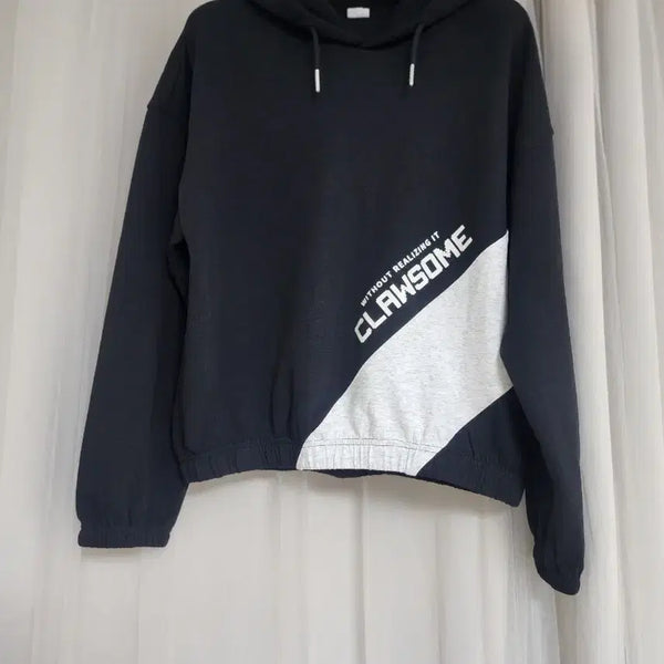 [BUNJANG] Black Hoodie (Unused) / 블랙 후드티(미사용)