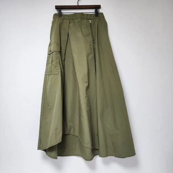 [BUNJANG] Niko and... Khaki Cargo Maxi Skirt / 니코앤드 카키색 카고 맥시 스커트