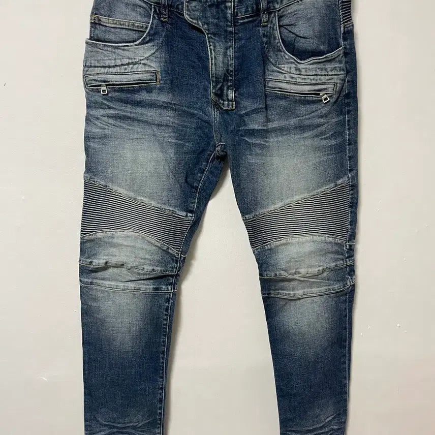 [BUNJANG] Vintage 36 Denim Biker Jeans / 36 빈티지 스판 데님 바이커진 청바지