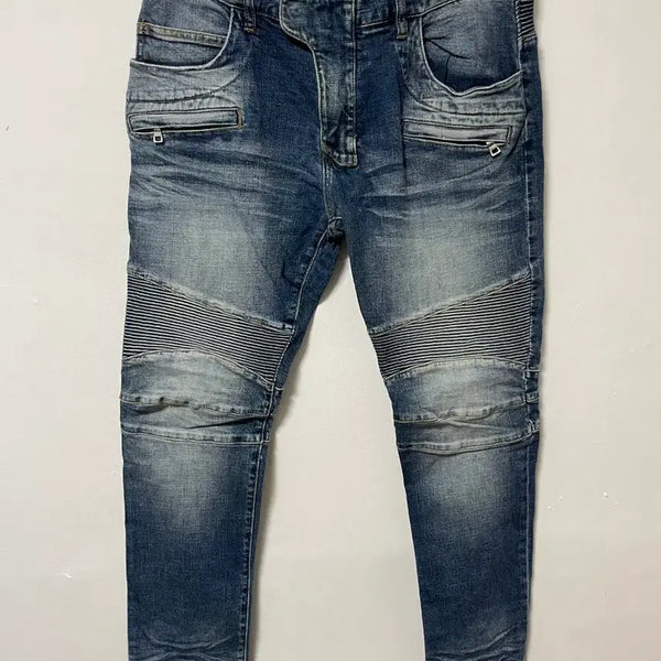 [BUNJANG] Vintage 36 Denim Biker Jeans / 36 빈티지 스판 데님 바이커진 청바지