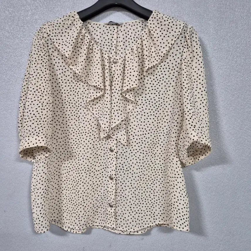 [BUNJANG] Dot Frill Blouse / 도트 프릴 블라우스 77