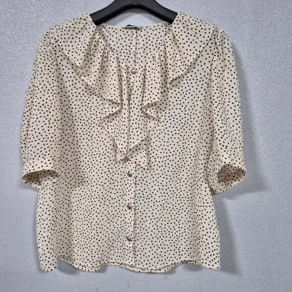 [BUNJANG] Dot Frill Blouse / 도트 프릴 블라우스 77