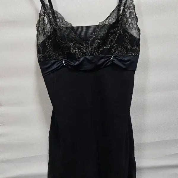 [BUNJANG] Black Lace Slip / 슬립90
