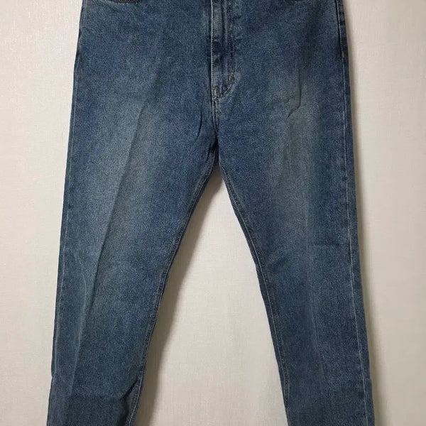 [BUNJANG] Road Zone Grey Wide Fit Denim Jeans / 로드존 그레이 와이드 중청 데님 청바지