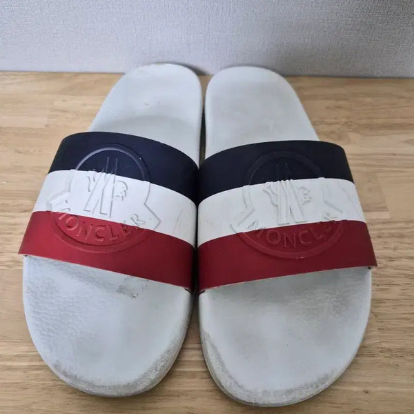 [BUNJANG] Moncler Basile Slides White / 몽클레르 45 바질 슬라이드 슬리퍼 슈즈-842