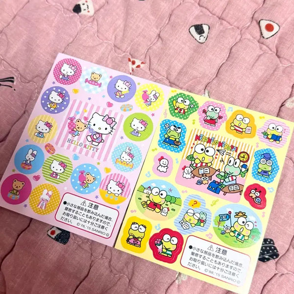 [BUNJANG] Sanrio Classic Sticker Bundle (Hello Kitty, Keroppi) / 일본 키티 케로피 고전 스티커 일괄