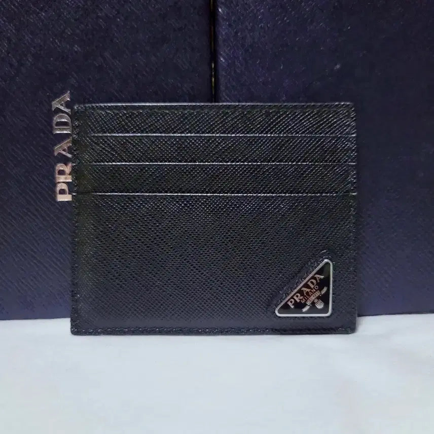 [BUNJANG] Prada Triangle Logo Saffiano Card Holder / [신형/풀구성] 프라다 삼각로고 사피아노 카드홀더 카드지갑
