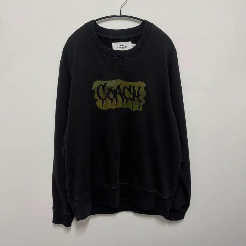[BUNJANG] COACH Graffiti Embroidered Sweatshirt / 코치 그라피티 맨투맨