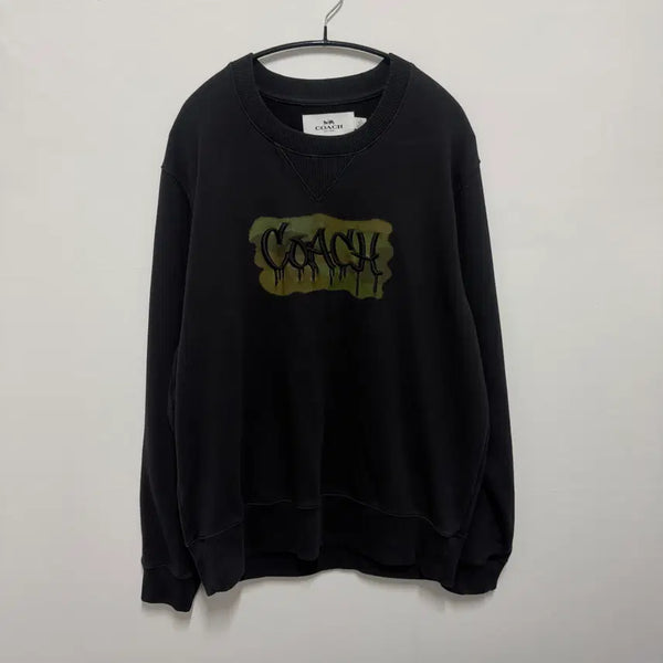 [BUNJANG] COACH Graffiti Embroidered Sweatshirt / 코치 그라피티 맨투맨