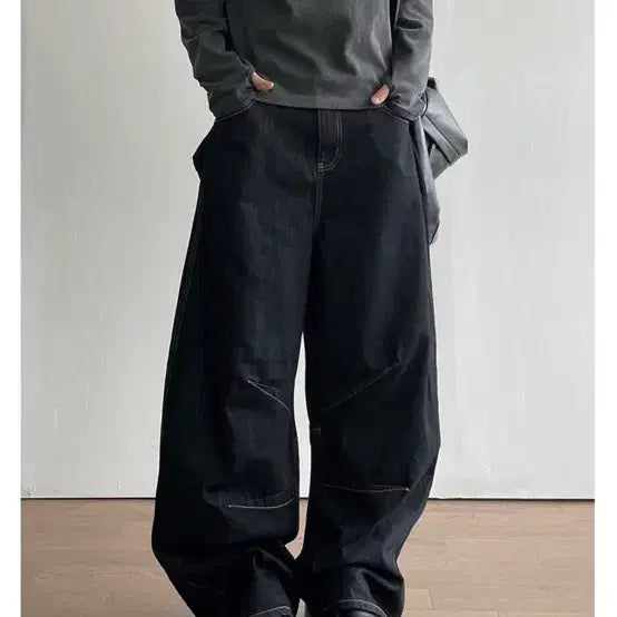 [BUNJANG] Mood Non-Fade Denim Pants / 무드 논페이드 데님 펜츠