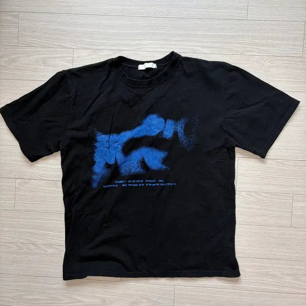 [BUNJANG] Unisex Black Oversized T-Shirt / 남녀공용 블랙 반팔티 오버핏
