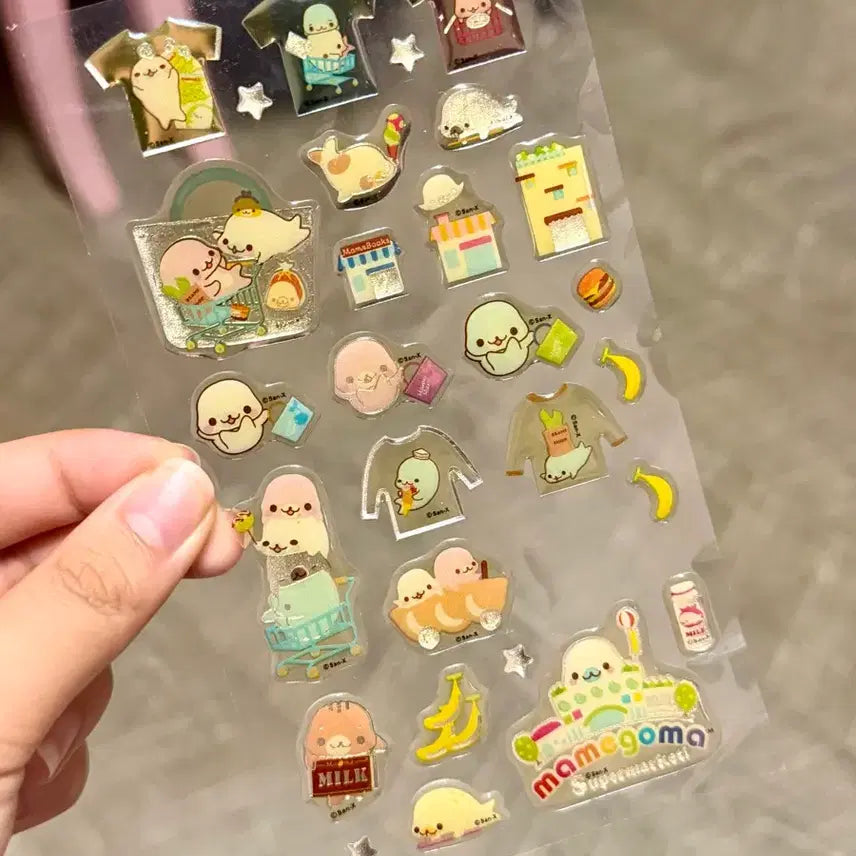 [BUNJANG] Vintage Mamegoma Sticker / 고전 일본 마메고마 스티커