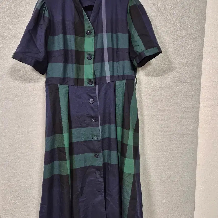 [BUNJANG] Chicline Cotton Check Midi Dress / 시크라인 코튼 체크원피스 77