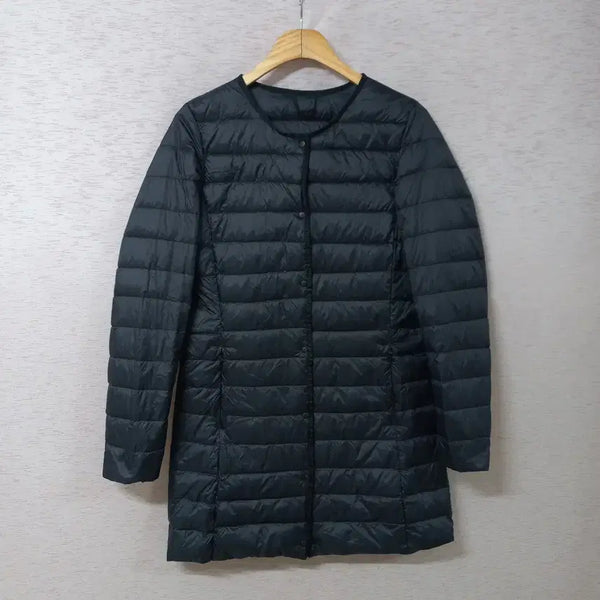 [BUNJANG] Black Duck Down Lightweight Padded Jacket / B9-10/블랙 오리털 경량패딩 봄가을 여성