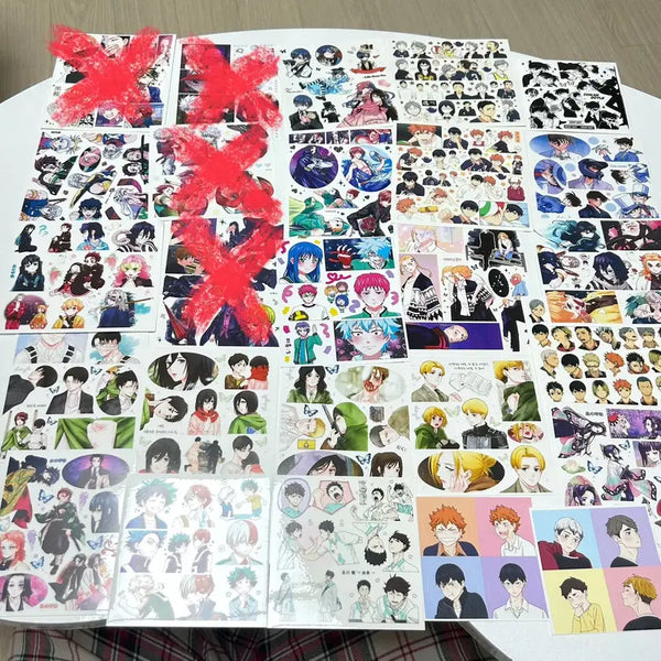 [BUNJANG] Customizable Anime Sticker Set / [판매] 원하는/고르는 애니 스티커 인스 인믹