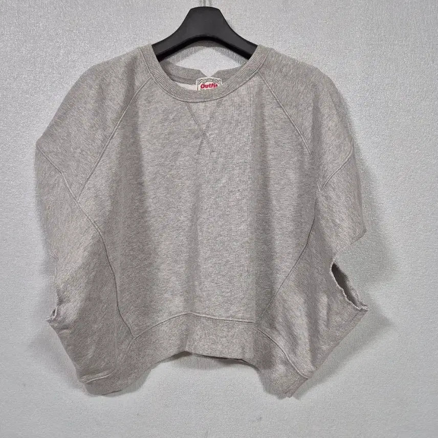 [BUNJANG] Grey Cropped Sweat Vest (One Size) / 그레이 크롭 스웻조끼 프리