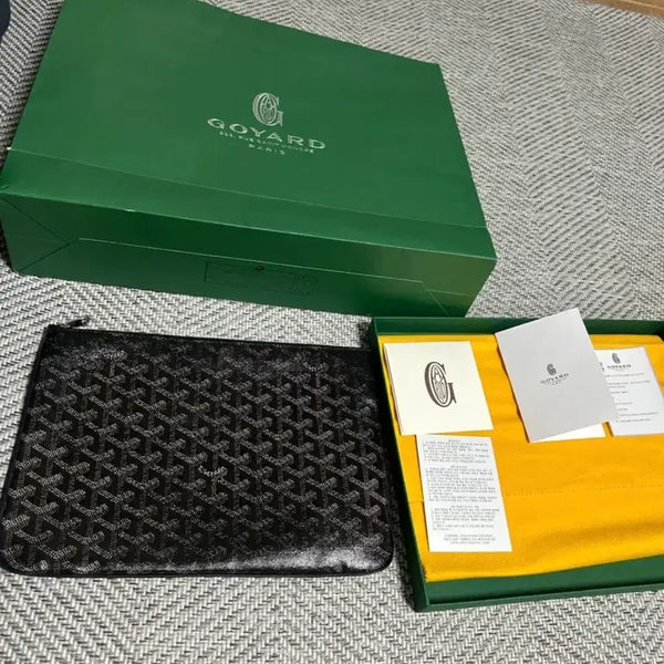 [BUNJANG] Goyard Senat Clutch Black MM / 고야드 클러치 세나 블랙 MM