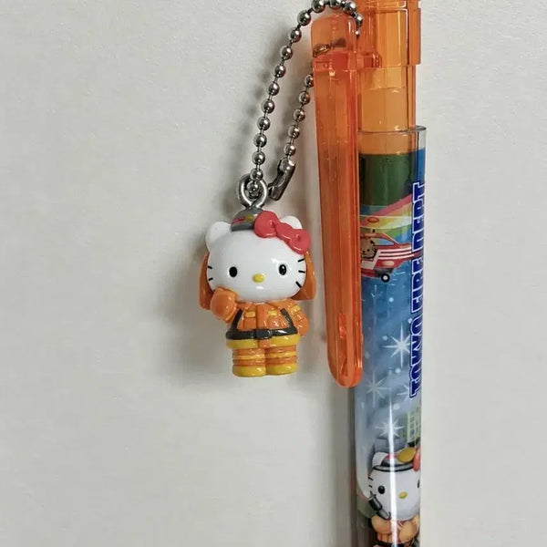 [BUNJANG] Firefighter Kitty Strap Pen / 소방관 키티스트랩 펜