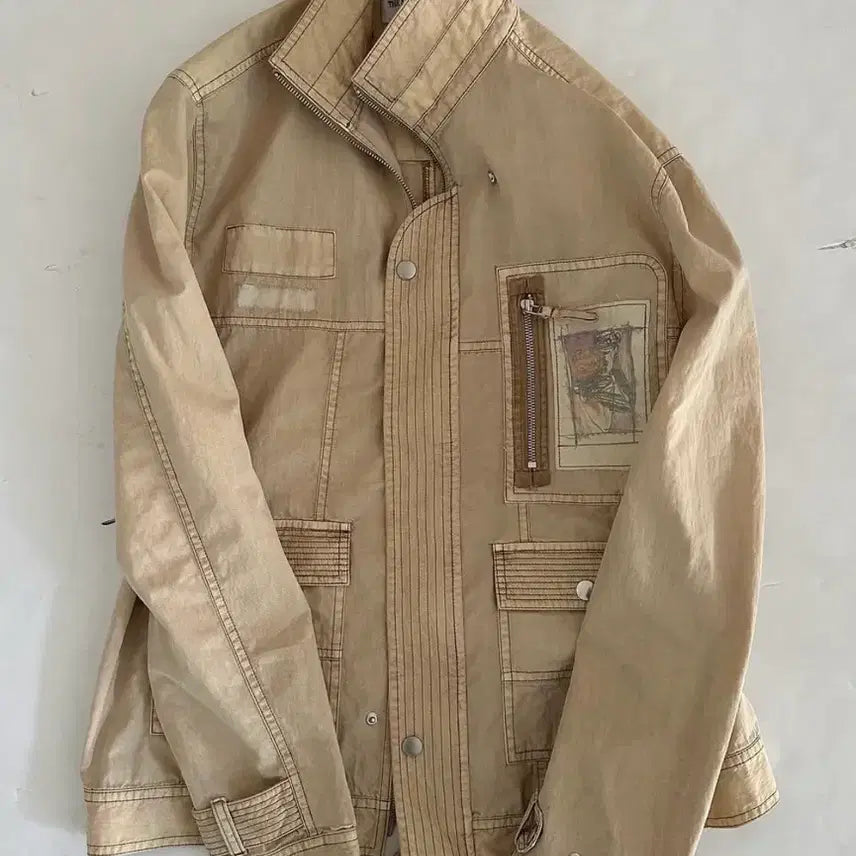 [BUNJANG] The Museum Visitor Washed Shirt Jacket / 더뮤지엄비지터 셔츠 자켓