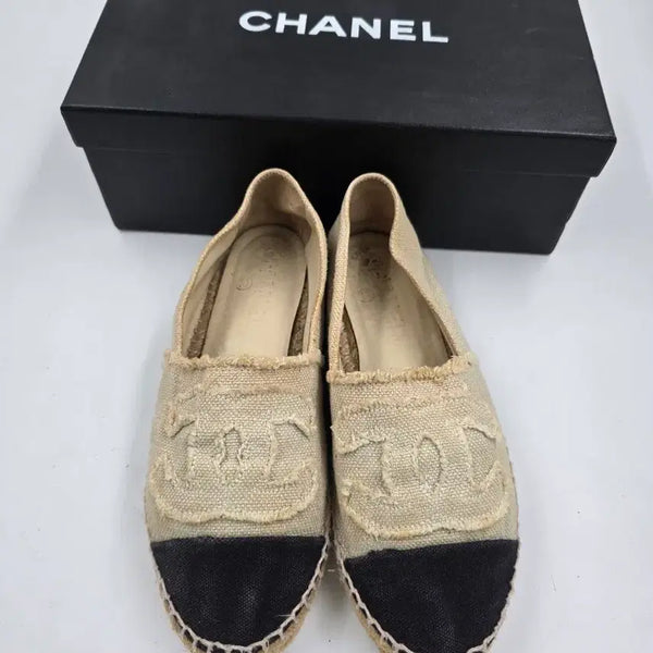 [BUNJANG] Chanel Espadrilles Flats Size 36 / 정품 샤넬에스파드리유 플랫36(235)