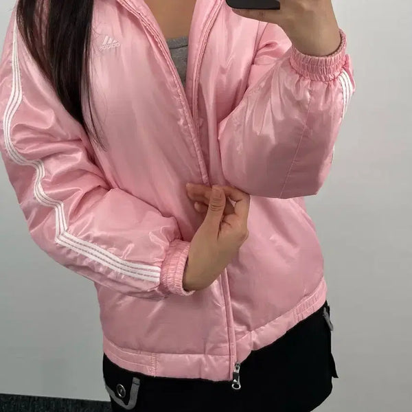 [BUNJANG] Adidas Pink Jumper Jacket / 아디다스 핑크 점퍼 자켓