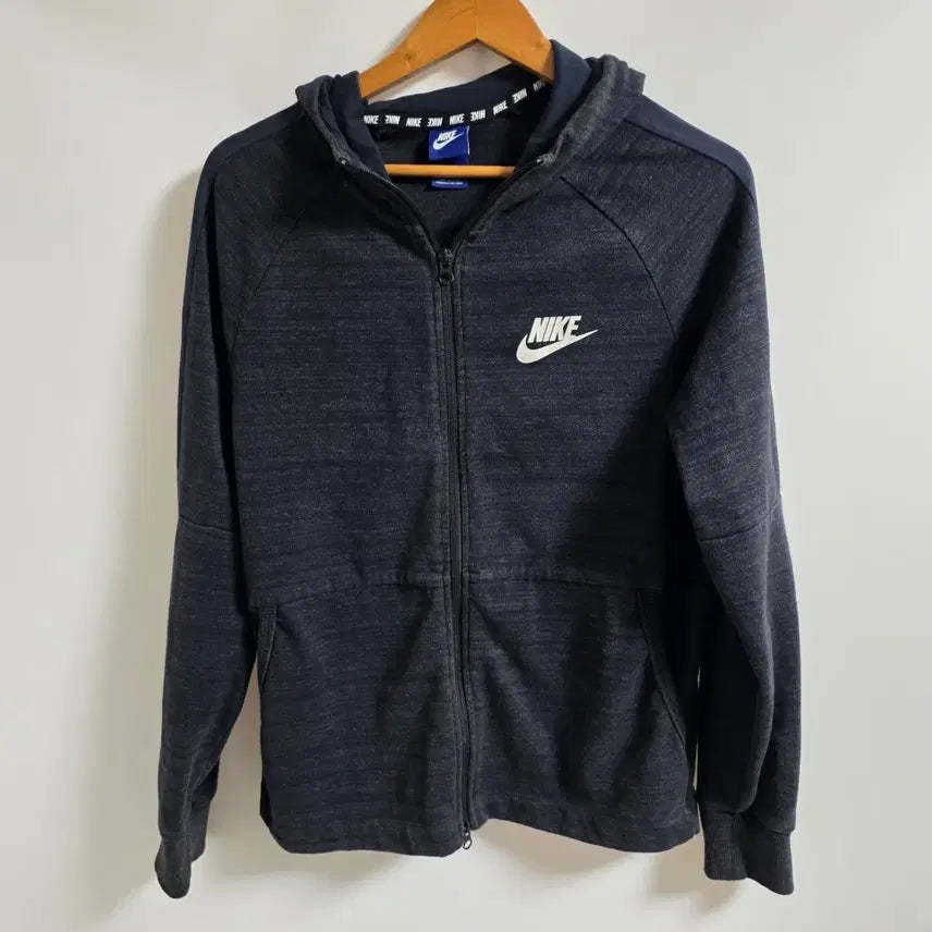 [BUNJANG] Nike Authentic Embroidered Logo Hooded Zip-Up Jacket / [L] 나이키 정품 자수 로고 보성/보풀 보풀없는 보컬 패턴 후드집업 (100)