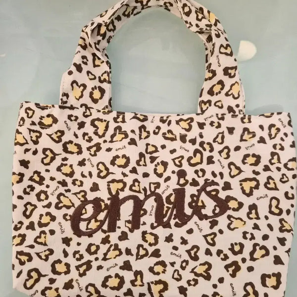 [BUNJANG] Emis Leopard Mini Tote Bag / 이미스 레오파트 미니 토트백
