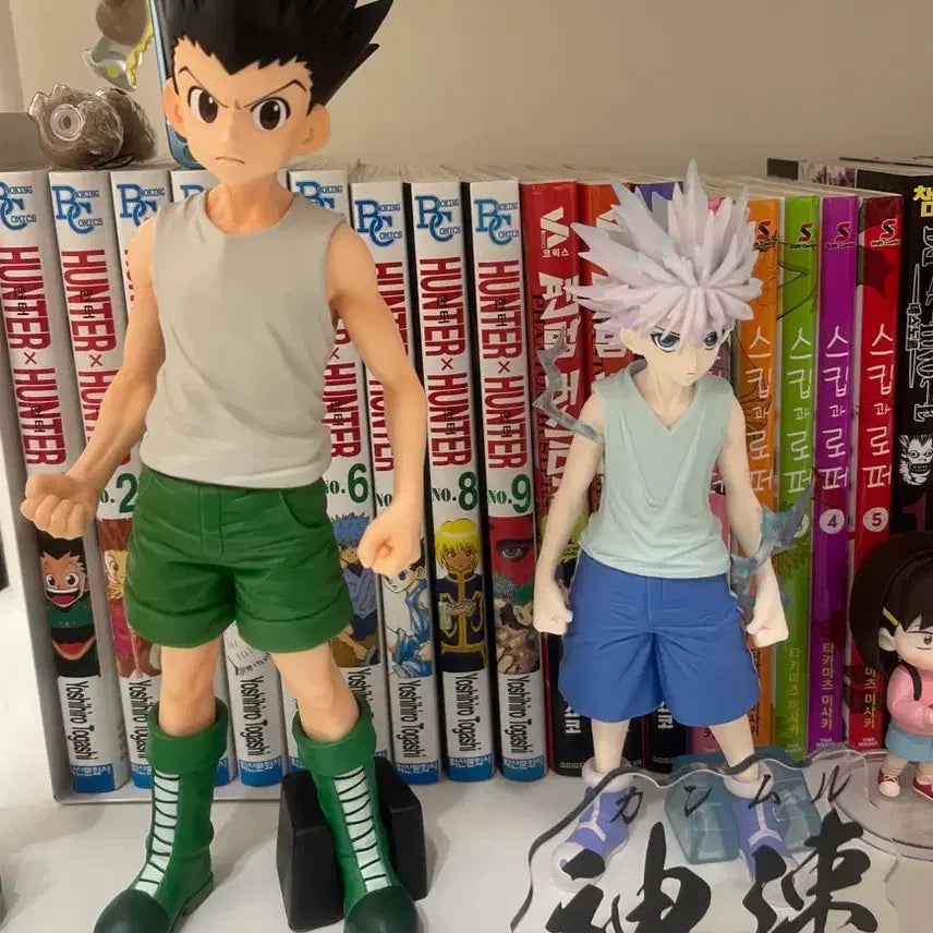 [BUNJANG] Hunter x Hunter Gon & Killua Figure Bundle Set (Box Not Included) / 헌터헌터 곤 키르아 피규어 일괄판매 (박스x)
