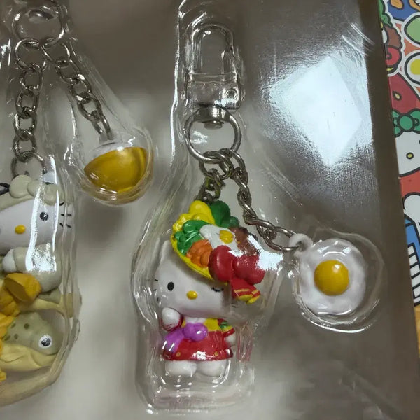 [BUNJANG] Hello Kitty Jeonju Bibimbap Figure Keyring / 올리브영 텐바이텐 헬로키티 키티 지역 피규어 키링 전주 비빔밥