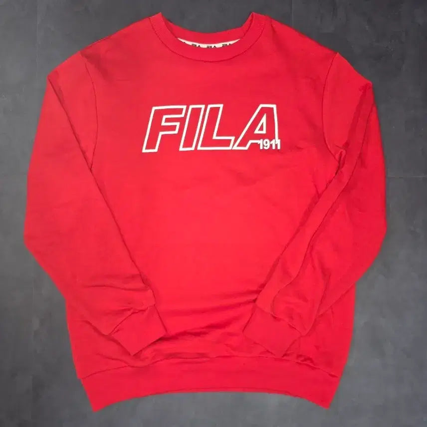 [BUNJANG] FILA AUSTRALIA Logo Sweatshirt (Sample) Size M / FILA AUSTRALIA 로고 스웨트셔츠 (샘플)