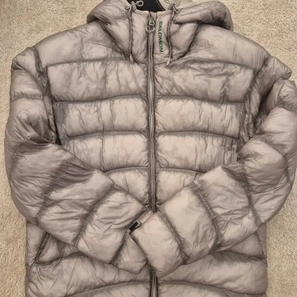 [BUNJANG] Salomon Lightweight Padded Jacket - Light Grey - M / 살로몬 경량 패딩 자켓 라이트 그레이 M 판매