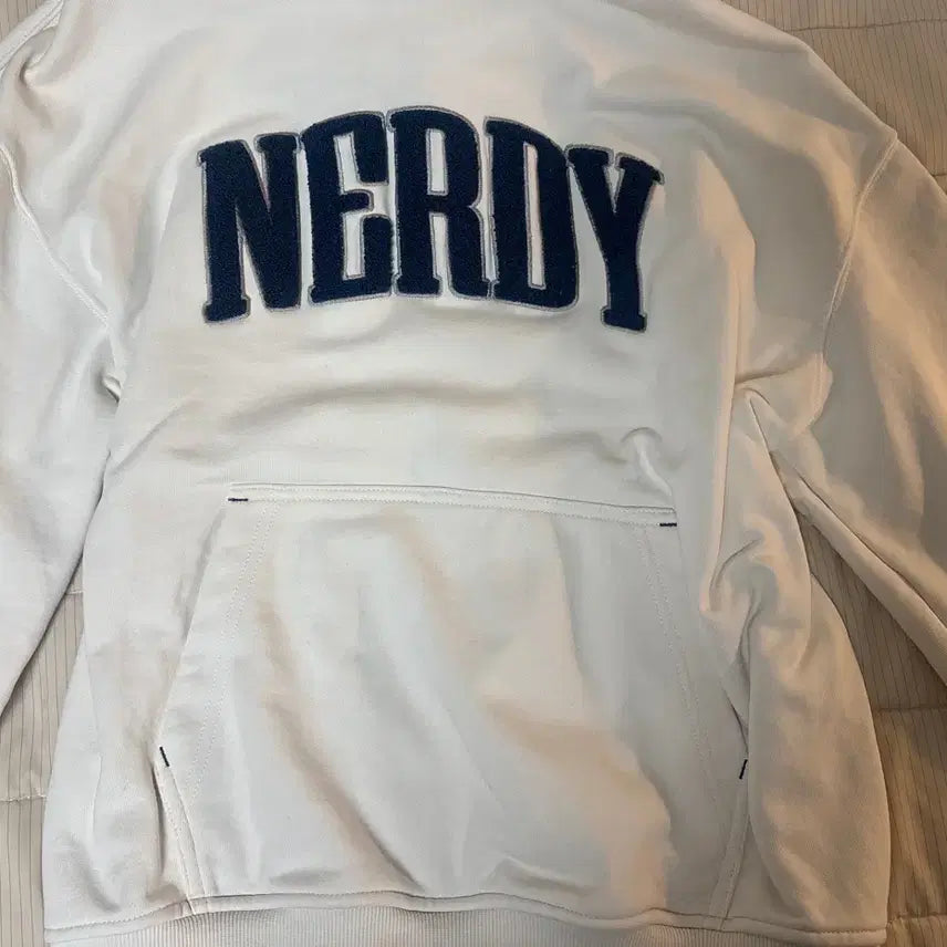 [BUNJANG] NERDY Hoodie White / 널디 후드티