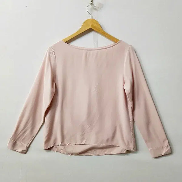 [BUNJANG] Uniqlo Rayon Blend Blouse (M) / 유니클로 블라우스 핑크