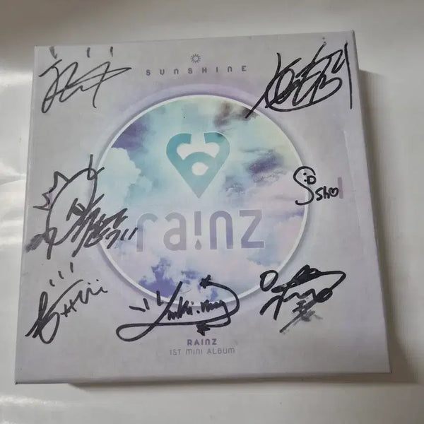[BUNJANG] RAINZ Sunshine 1st Mini Album Signed CD / (비매)레인즈 Sunshine 1집 미니앨범 사인cd 입니다 깨끗합니다