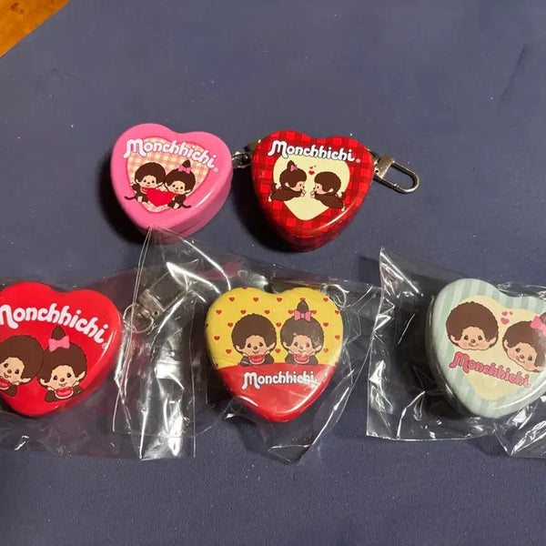 [BUNJANG] Monchhichi Heart Tin Case Set (5 Types) / 몬치치 틴케이스5종 새생품