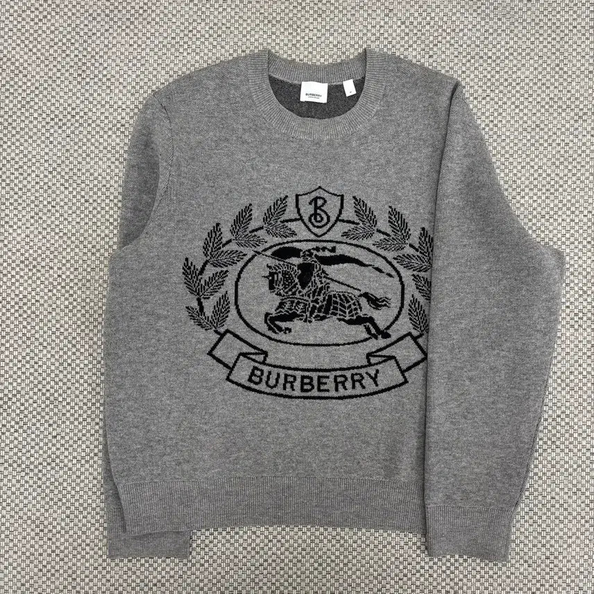 [BUNJANG] Burberry EKD Wool Jacquard Knit M / [M]버버리 EKD 울 자카드 니트