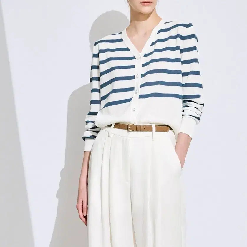 [BUNJANG] Time Stripe Cardigan / 타임 스트라이프 가디건 한섬