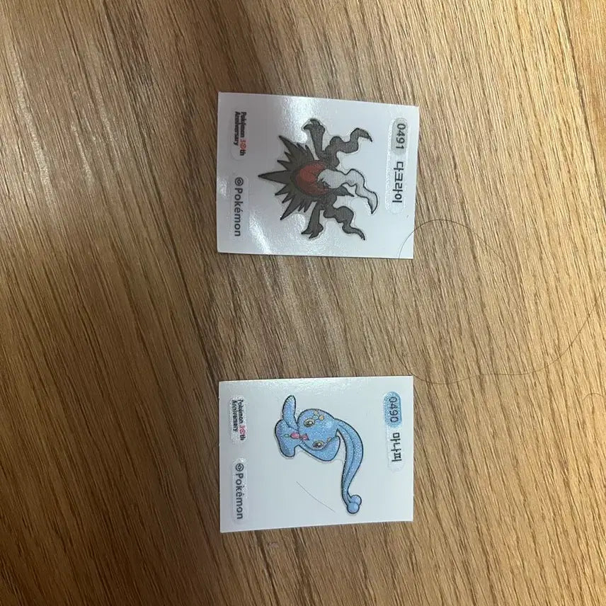 [BUNJANG] Pokemon Stickers Darkrai & Manaphy Bundle / 포켓몬띠부실 팝니다
