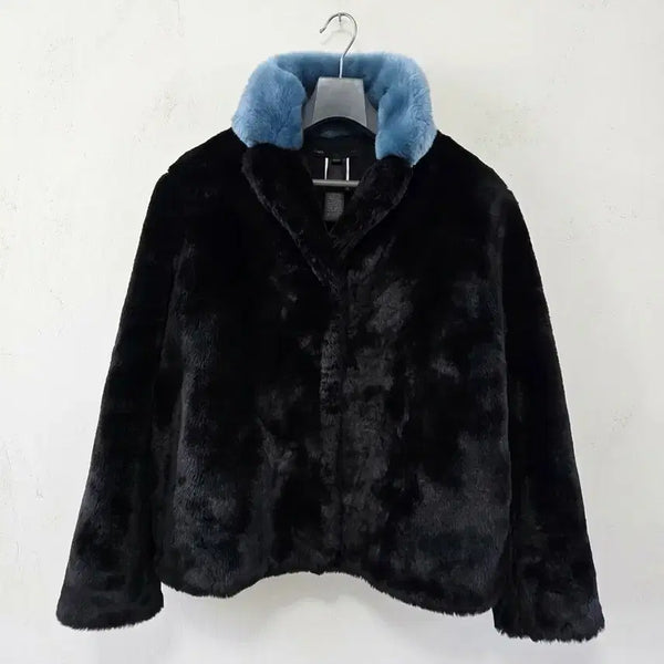 [BUNJANG] Marc by Marc Jacobs Black Eco-Fur Jacket / 마크 바이 마크제이콥스 퍼 자켓 블랙 XS/S